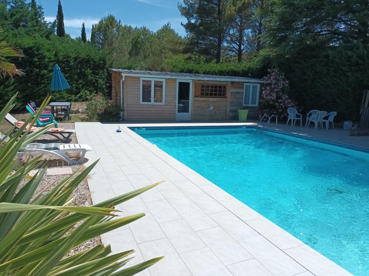 Chalet Banane Devant Piscine, A 6Km Du Festival De Piano De La Roque D'Antheron Rognes Kültér fotó